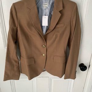 NWT! J. Crew camel blazer. Size 4P